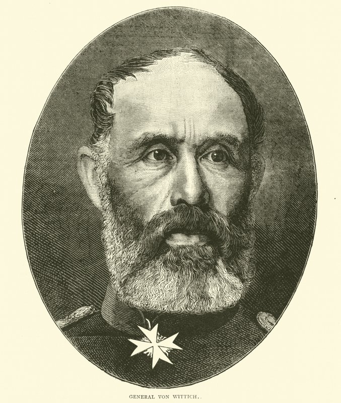 Generál von Wittich, říjen 1870 od English School