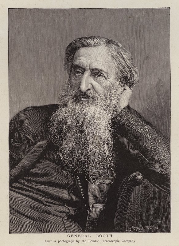 Generál William Booth, britský zakladatel Armády spásy (litho) od English School