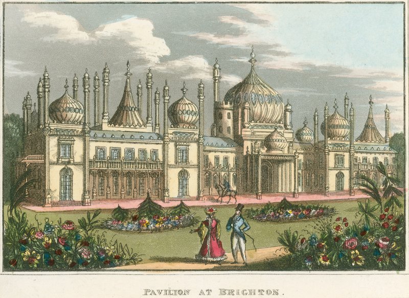 Celkový pohled na Royal Pavilion v Brightonu od English School