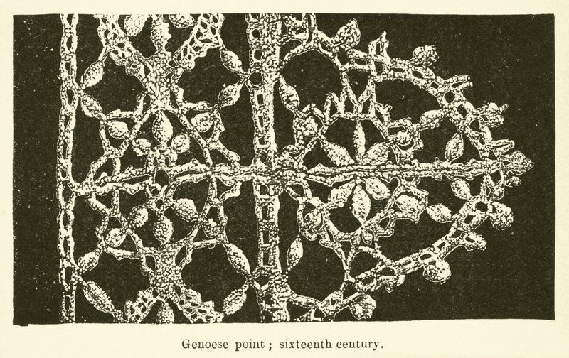 Janovský hrot, šestnácté století (rytina) od English School