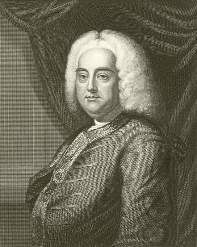 George F. Händel od English School