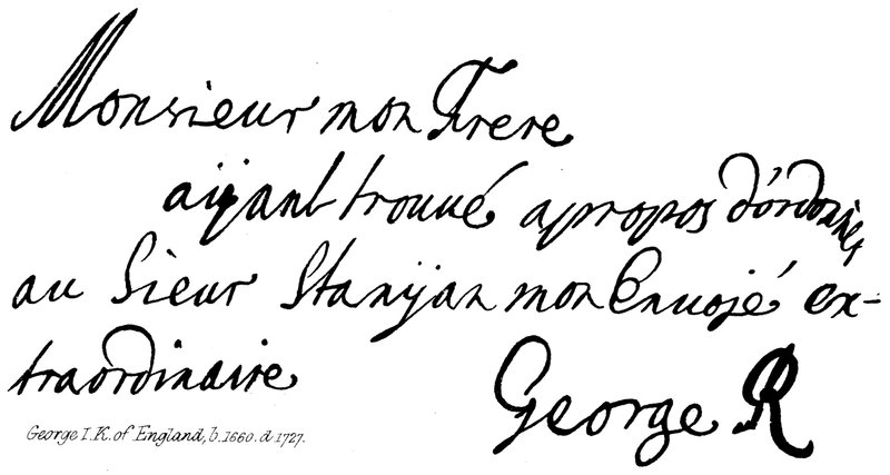 Jiří I. K. z Anglie, nar. 1660, nar. 1727 od English School