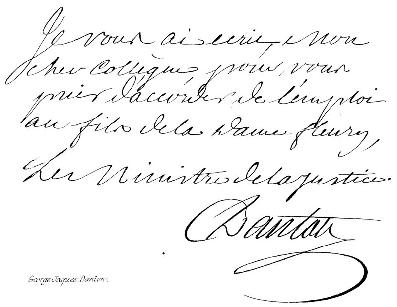George Jacques Danton od English School