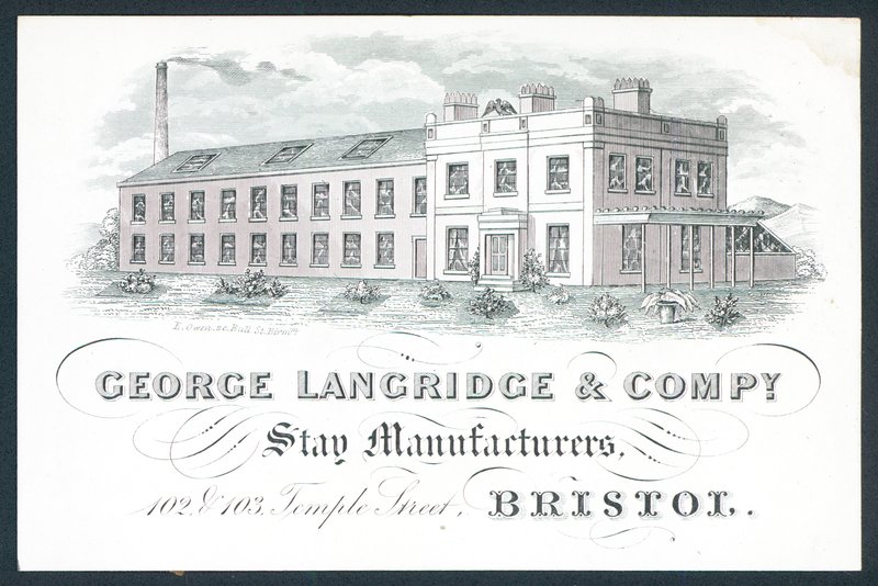 George Langridge & Company, zůstaňte výrobci, vizitka od English School