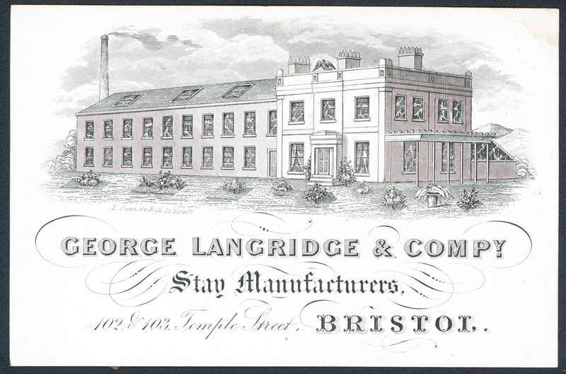 George Langridge & Company, zůstaňte výrobci, vizitka od English School
