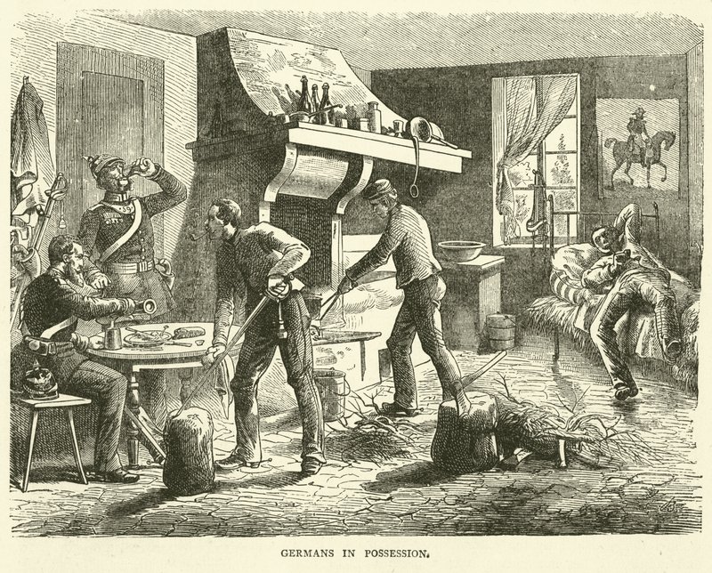 Němci v držení, září 1870 od English School
