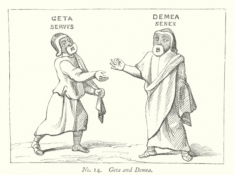 Geta a Demea (rytina) od English School