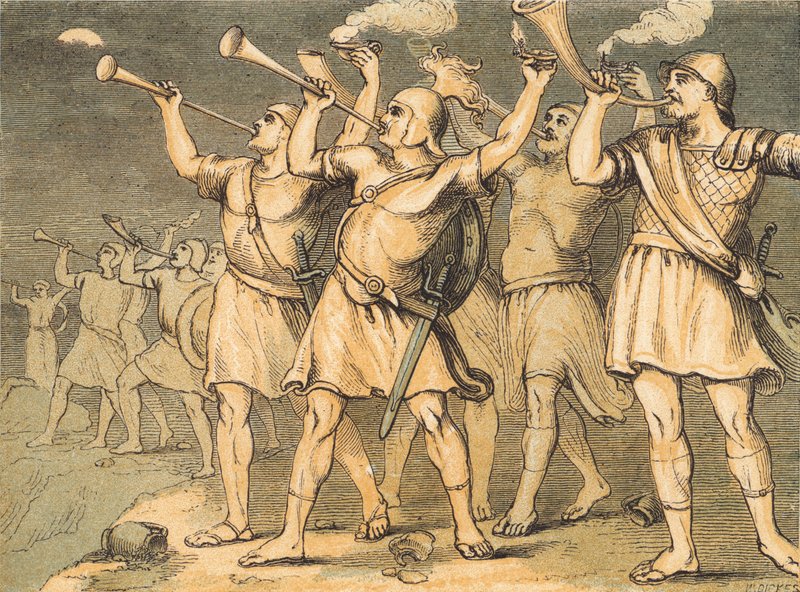 Gideon (barevné rytí) od English School