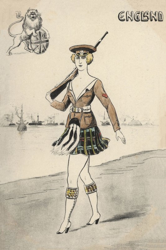 Dívka ve skotské uniformě (barva litho) od English School