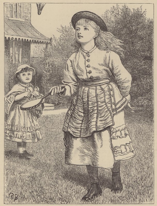 Dívka si hraje s pérákem od English School