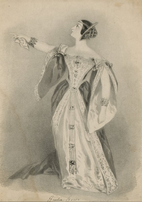 Giulia Grisi , operní pěvkyně od English School
