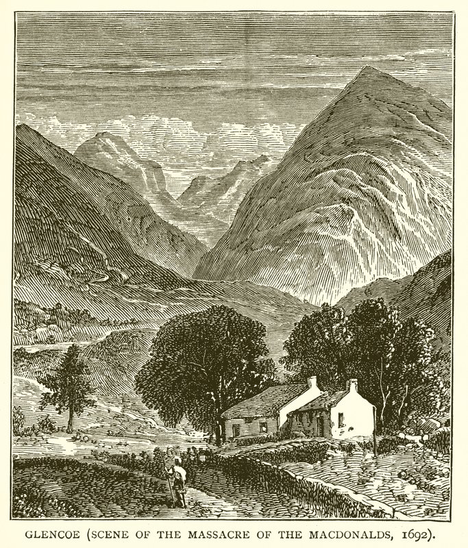 Glencoe (Scéna masakru Macdonaldů, 1692) od English School