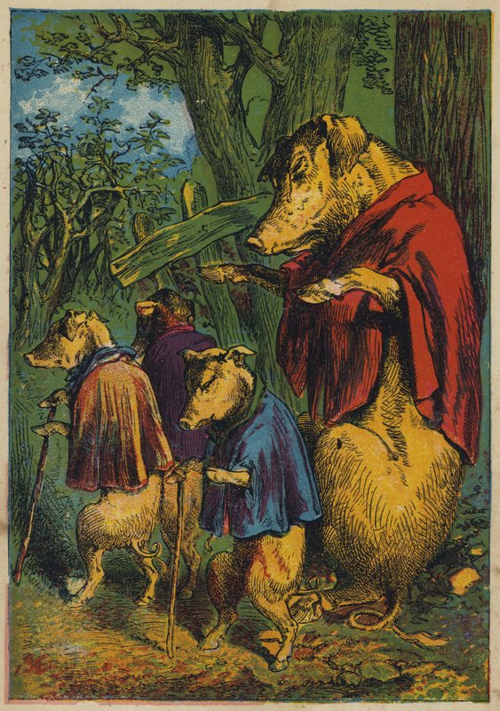 Jdou hledat štěstí (barevná litografie) od English School