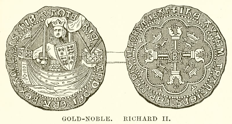 Gold-Noble. Richard II od English School