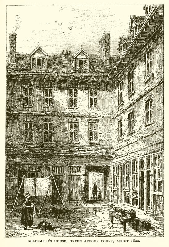 Goldsmiths House, Green Arbor Court, asi 1800 od English School