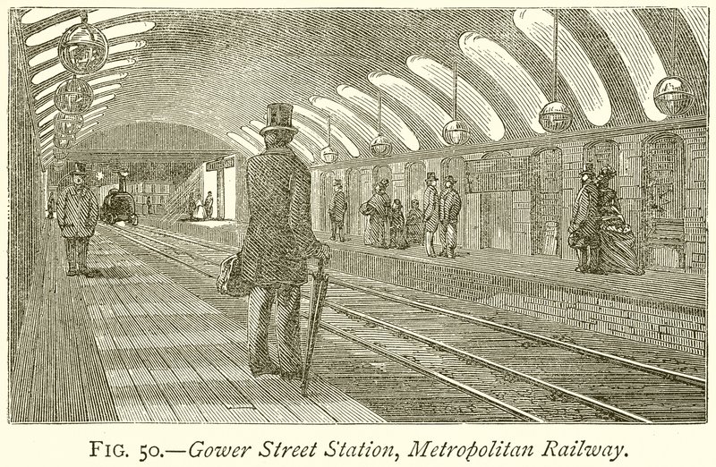 Stanice Gower Street, Metropolitan Railway od English School