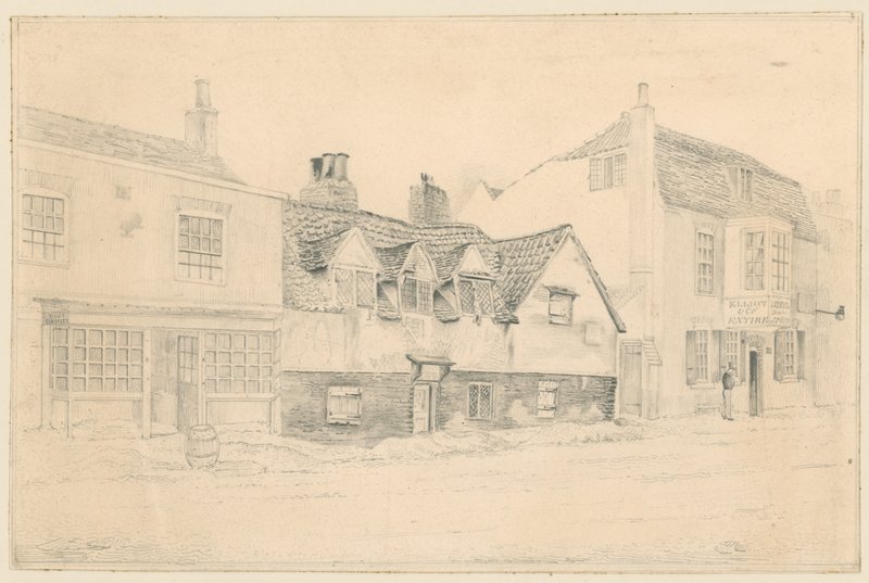 Gravel Pit Alms Houses, Notting Hill Gate, Londýn od English School