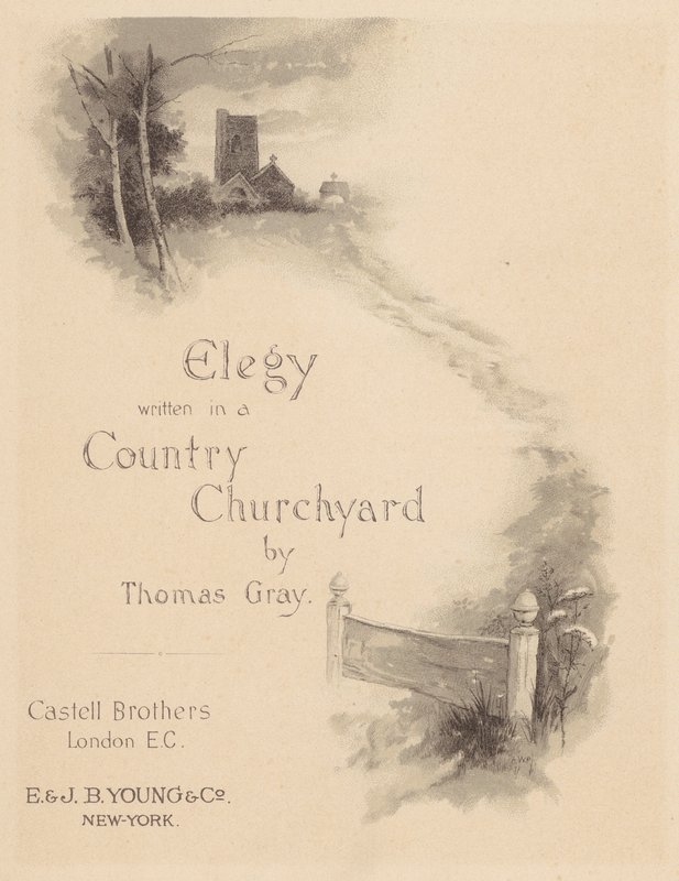 Grayovy elegie: Titulní strana (litografie) od English School