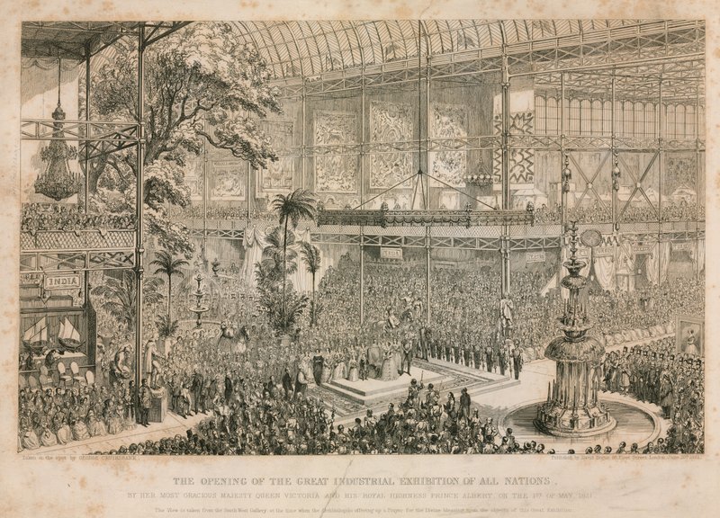 Velká výstava, 1851, zahájení 1. května 1851 od English School
