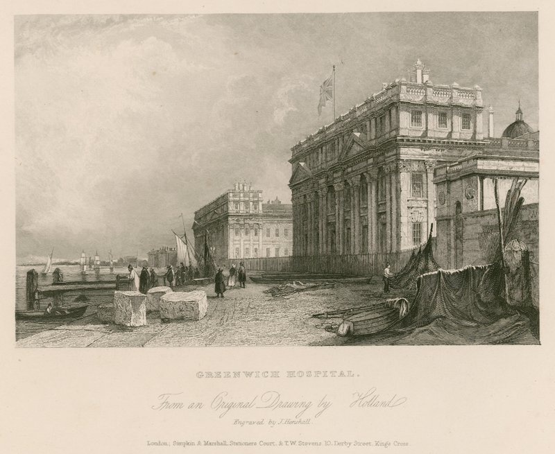 Greenwich Hospital, Londýn od English School