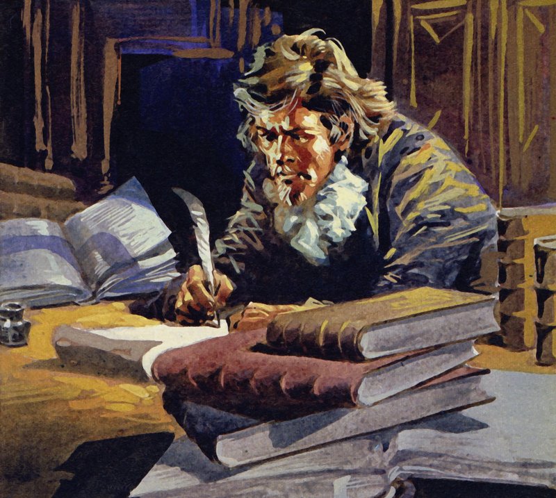 Grotius byl právním poradcem holandské Východoindické společnosti a napsal The Law of War and Peace od English School