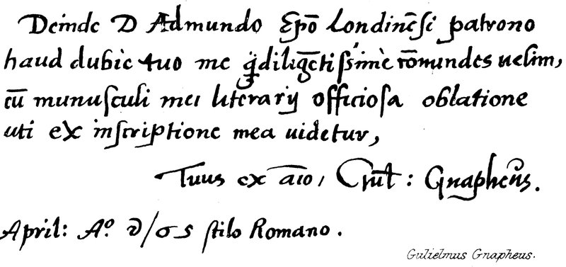 William Grapheus od English School