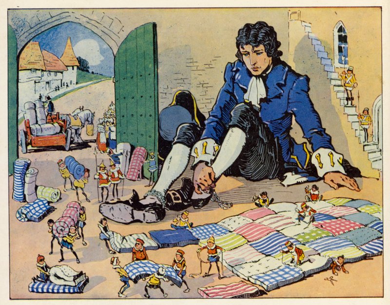 Gulliverovy cesty: (barevná litografie) od English School