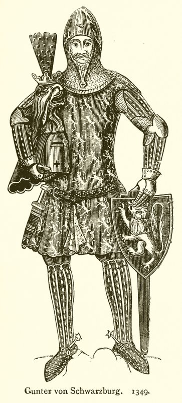 Gunther von Schwarzburg. 1349 od English School
