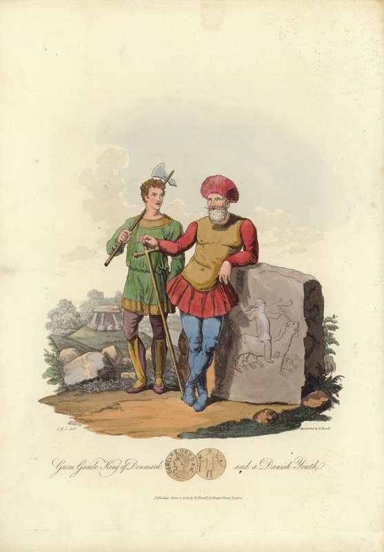 Gurm Gamle, dánský král a dánský mladík od English School