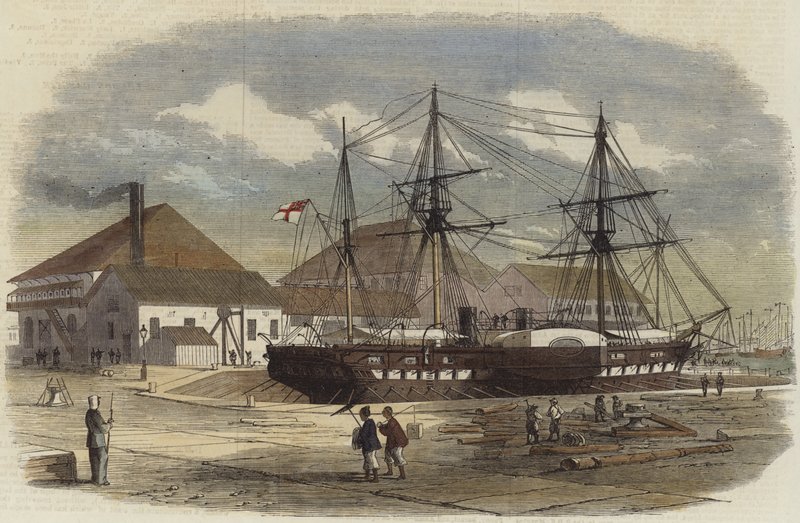 HMS Leopard v doku v Šanghaji od English School