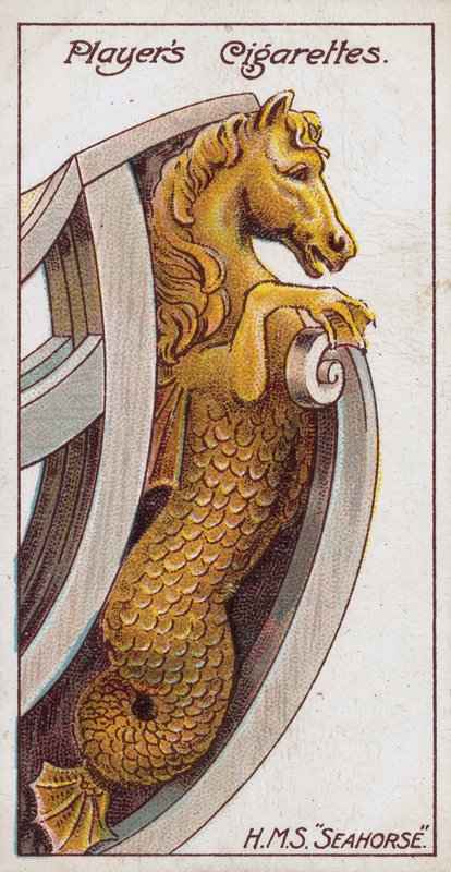 HMS "Seahorse" (chromolit) od English School