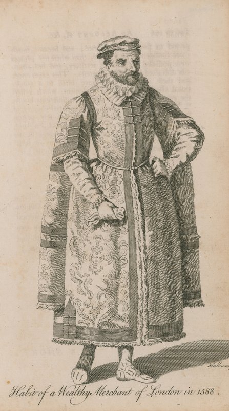 Zvyk bohatého obchodníka z Londýna v roce 1588 od English School