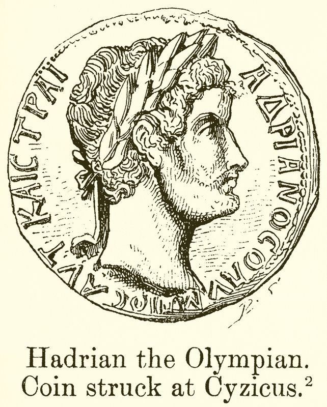 Hadrián olympionik. Mince udeřila na Cyzicus od English School
