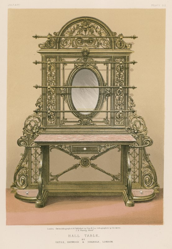 Hall Table od Yates, Haywood a Drabble, Londýn od English School