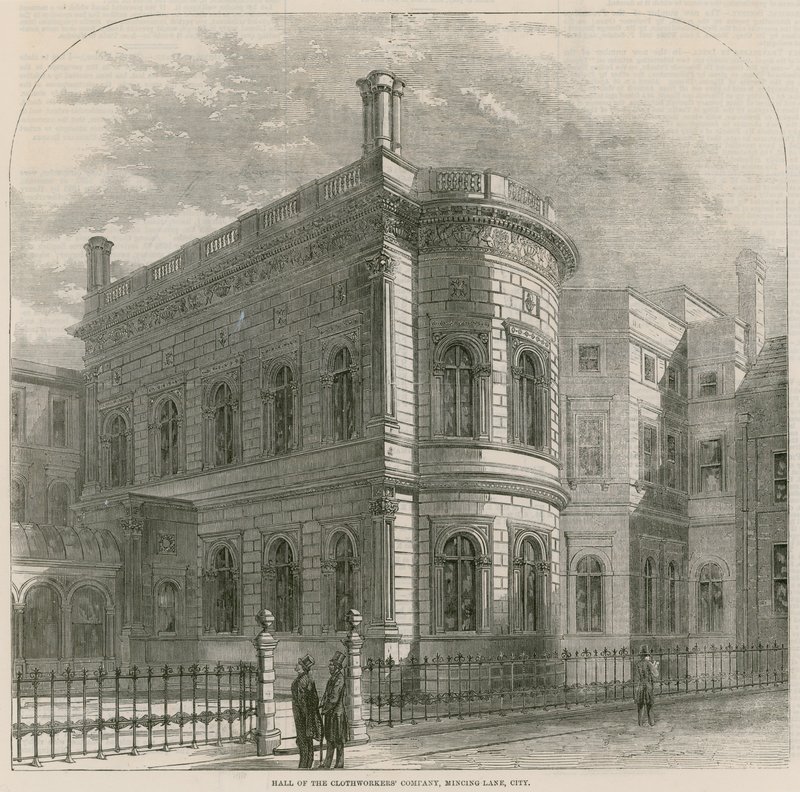 Hall of the Clothworkers Company, Minning Lane, Londýn od English School