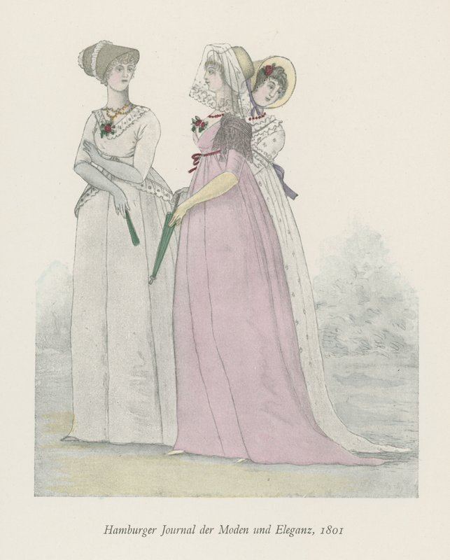 Hamburkský deník módy a elegance, 1801 od English School