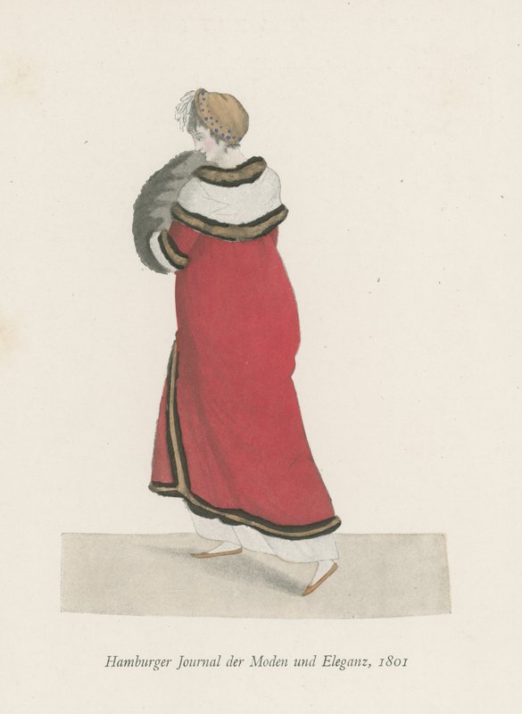 Hamburkský deník módy a elegance, 1801 od English School