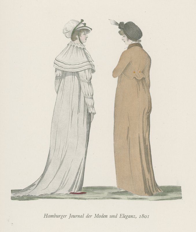 Hamburkský deník módy a elegance, 1801 od English School