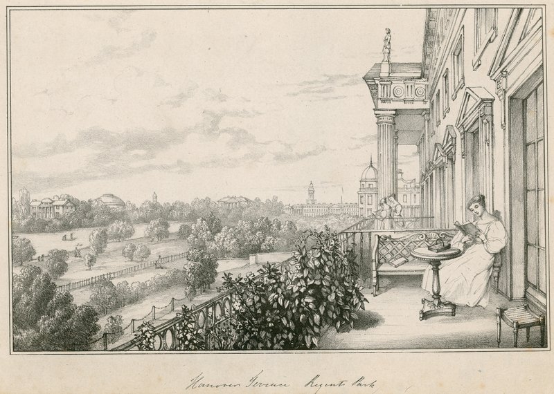 Hannover Terrace, Regents Park, Londýn od English School