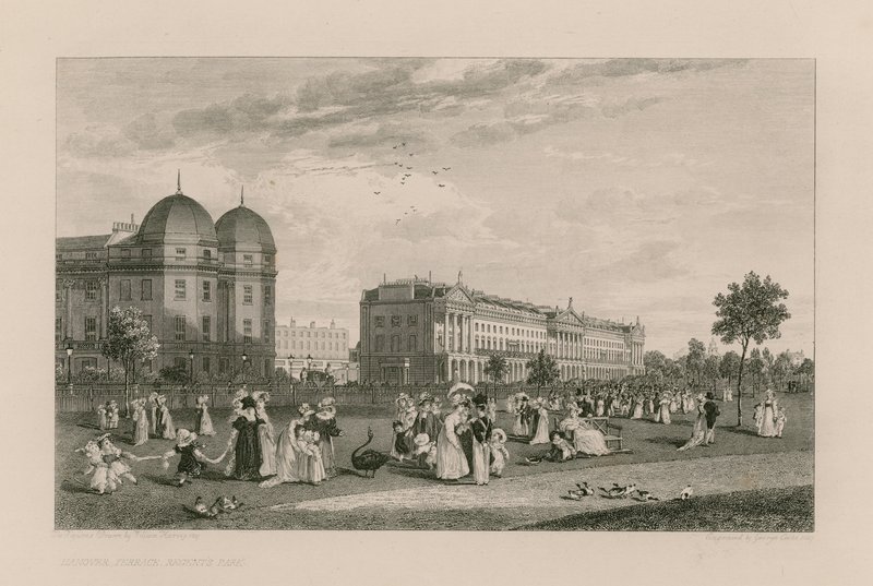 Hanover Terrace, Regents Park, Londýn od English School