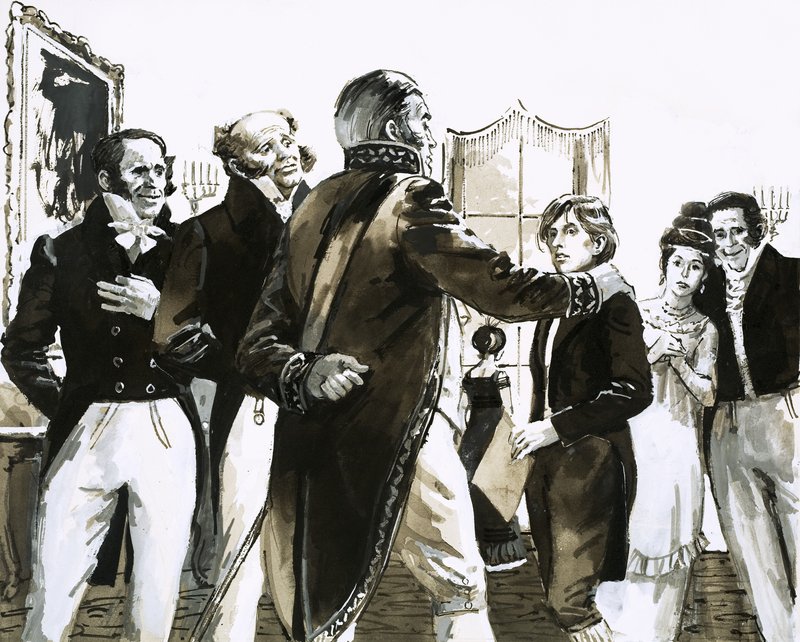 Hans Christian Andersen se setkává s princem Christianem Frederickem od English School