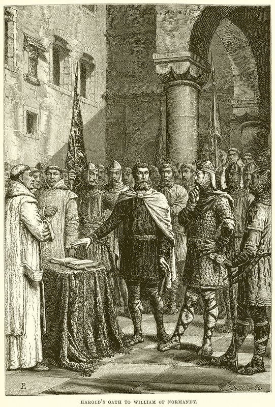 Harolds Oath Williamovi z Normandie od English School