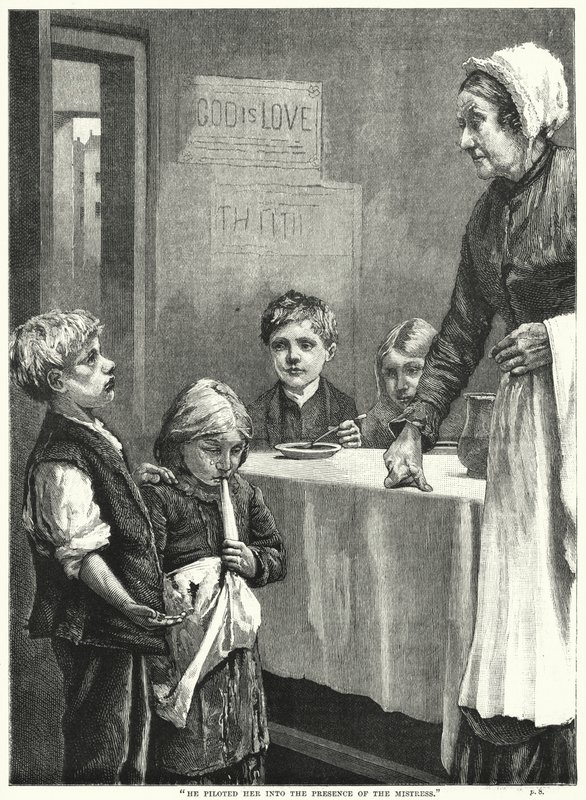 „Vedl ji do přítomnosti paní“ (rytina) od English School