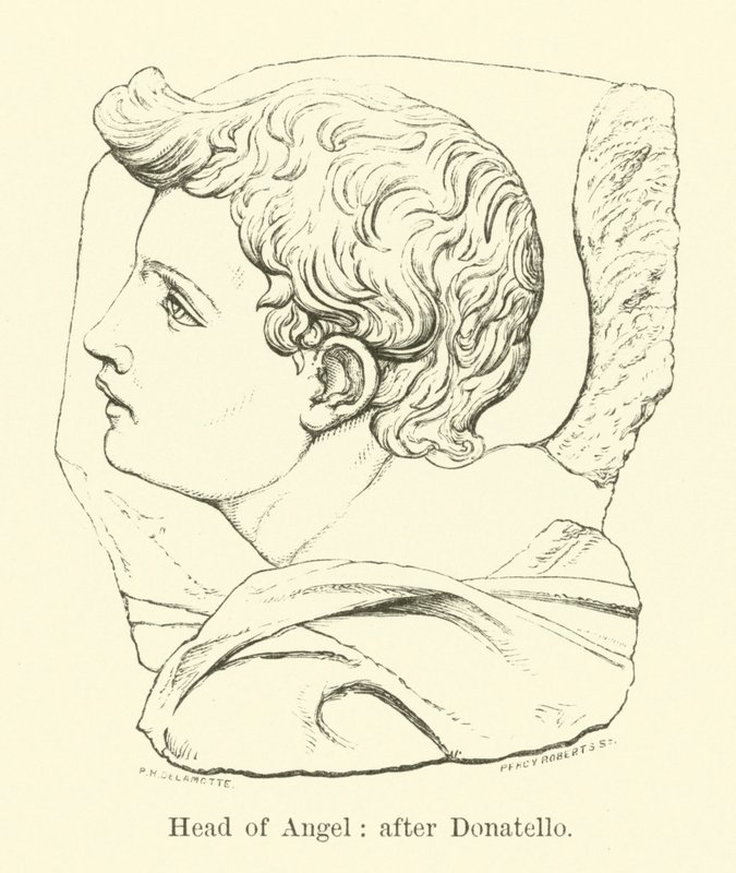 Head of Angel (rytina) od English School
