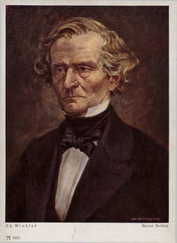 Hector Berlioz , francouzský romantický skladatel (1803-1869) od English School