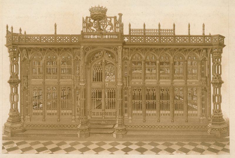 Henry 7th Chapel, Westminster Abbey, Londýn od English School