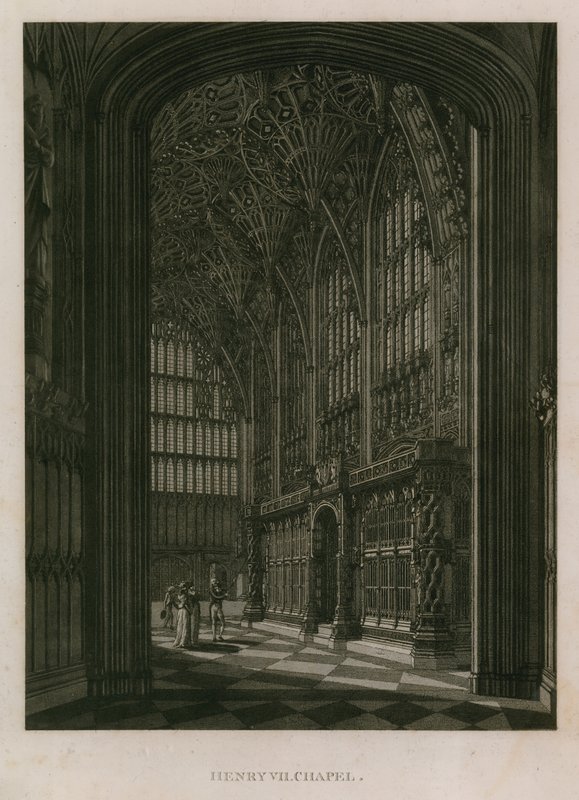 Henry 7th Chapel, Westminster Abbey, Londýn od English School