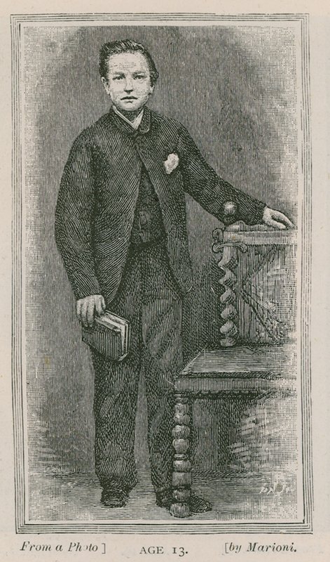 Henry Arthur Jones, dramatik, ve věku 13 let od English School