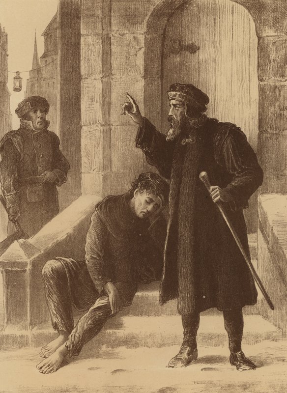 Henry Heath, "Považujeme ho za zloděje v obchodě a voláme na hlídku" (litografie) od English School