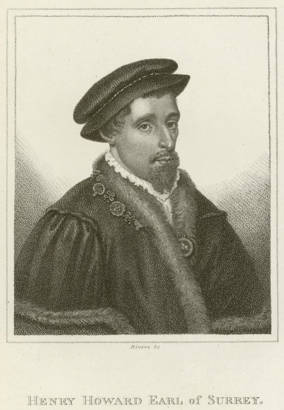 Henry Howard, hrabě ze Surrey (rytina) od English School
